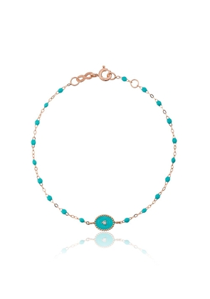 Gigi Clozeau 18kt rose gold Classic Gigi North Star diamond and turquoise beaded bracelet - Blue