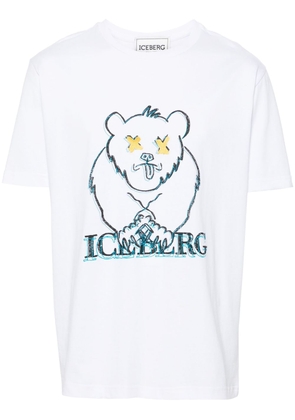 Iceberg graphic-print cotton T-shirt - White