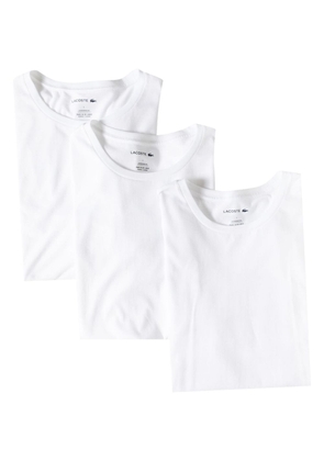 Lacoste logo-appliqué T-shirt (pack of three) - White