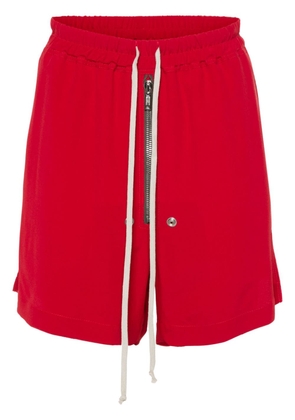 Rick Owens crepe bermuda shorts - Red