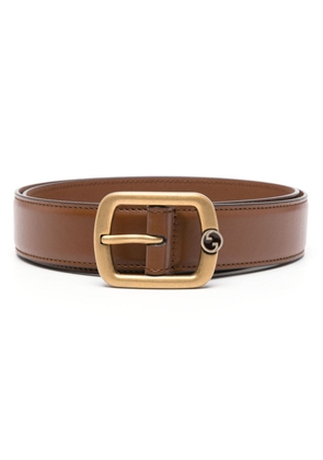 Gucci Interlocking G-bucke detail belt - Brown