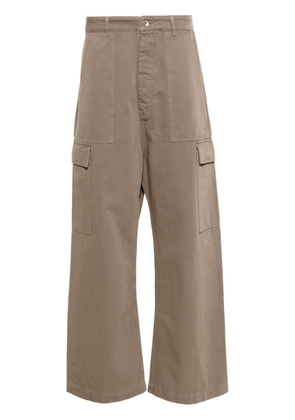 Rick Owens DRKSHDW cotton cargo trousers - Neutrals