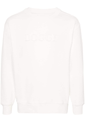Boggi Milano logo-embossed jersey sweatshirt - White