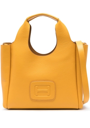 Hogan medium H-Bag logo-embossed tote bag - Yellow
