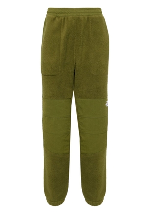 The North Face logo-embroidered fleece-panel trousers - Green
