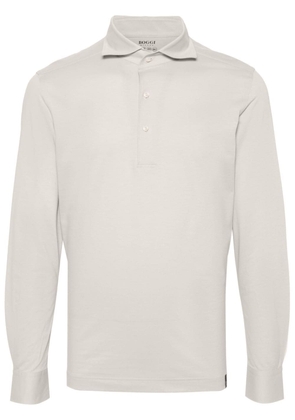 Boggi Milano long-sleeved polo shirt - Neutrals