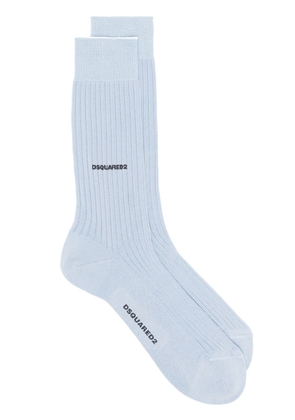 Dsquared2 logo-print cotton socks - Blue