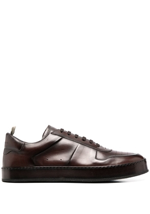 Officine Creative leather low-top sneakers - Brown