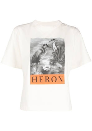 Heron Preston bird logo-print T-shirt - White