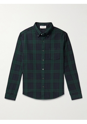 Alex Mill - Mill Button-Down Collar Checked Cotton Shirt - Men - Green - XS