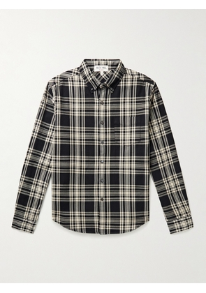 Alex Mill - Mill Button-Down Collar Checked Cotton Shirt - Men - Black - XS