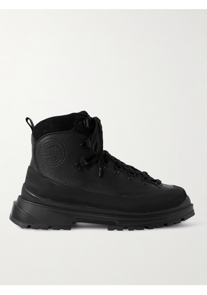 Canada Goose - Journey Rubber and Nubuck-Trimmed Full-Grain Leather Hiking Boots - Men - Black - US 7