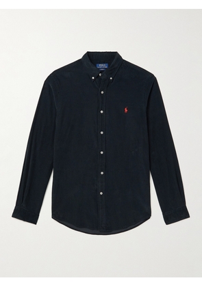 Polo Ralph Lauren - Slim-Fit Button-Down Collar Cotton-Corduroy Shirt - Men - Black - XS