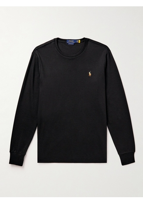 Polo Ralph Lauren - Logo-Embroidered Cotton-Jersey T-Shirt - Men - Black - XS