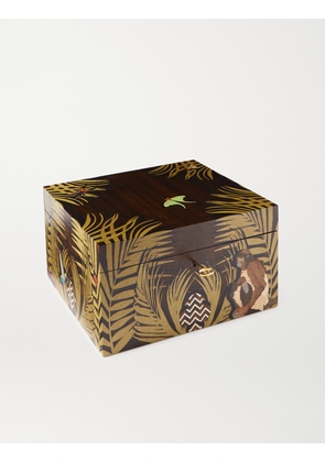 Alexandra Llewellyn - Jungle Marquetry Wood Watch Box - Men - Green