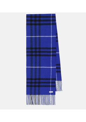Burberry Burberry Check wool and cashmere scarf