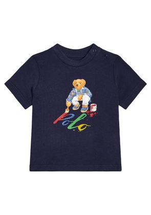 Polo Ralph Lauren Kids Baby Polo Bear cotton jersey T-shirt