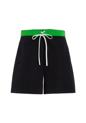 Miu Miu - Raso Silk-Blend Shorts - Black - IT 40 - Moda Operandi