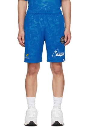 BAPE Blue Soccer Game Shorts