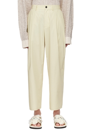 A PERSONAL NOTE 73 Beige Pleated Trousers