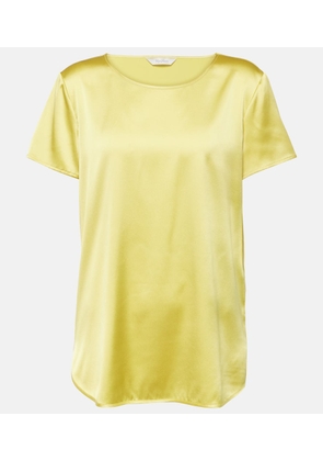 Max Mara Cortona silk-blend satin T-shirt