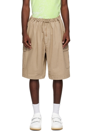 Acne Studios Beige Embroidered Shorts