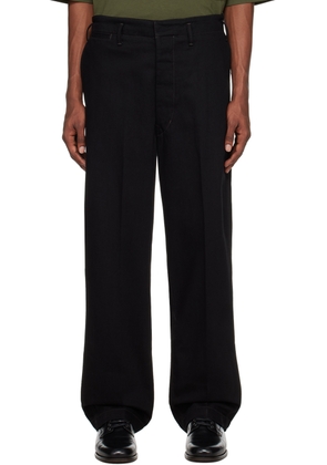 LEMAIRE Black Maxi Trousers