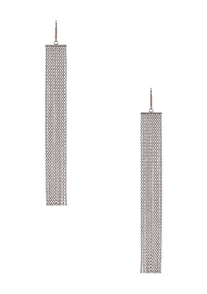 Isabel Marant Favorite Earrings in Transparent & Silver - Metallic Silver. Size all.