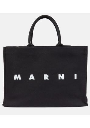 Marni Logo canvas tote bag