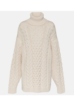 Marant Etoile Jade cable-knit turtleneck sweater