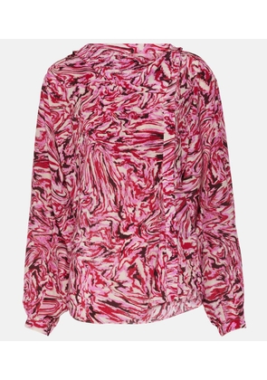 Isabel Marant Tiphaine printed silk blouse