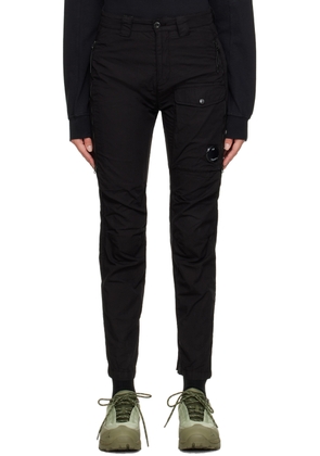 C.P. Company Black Five-Pocket Trousers