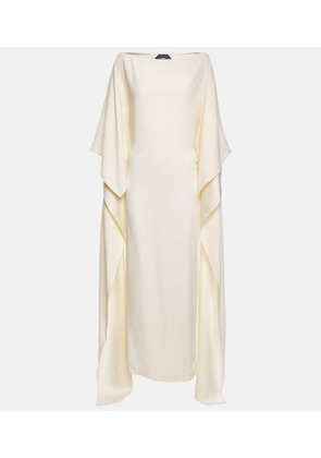 Taller Marmo Leggera cape-detail crêpe gown