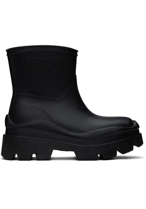 MSGM Black Supergomma Boots
