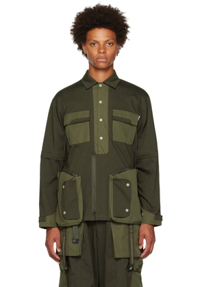 Archival Reinvent Green Detachable Sleeve Jacket