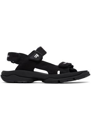 Balenciaga Black Tourist Sandals