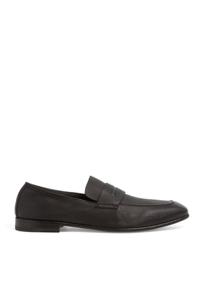 Zegna Leather L'Asola Loafers