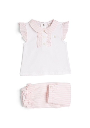 Patachou Ruffle-Detail Top And Trousers Set (1-24 Months)