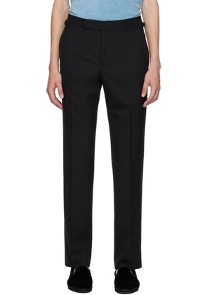 TOM FORD Black Creased Trousers