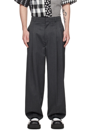 ADER error Gray Pleated Trousers
