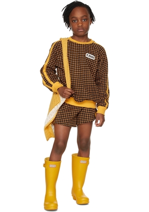 Mini Rodini Kids Brown Houndstooth Sweatshirt