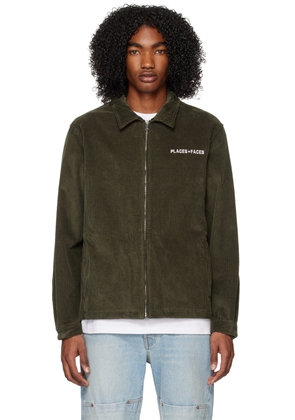 PLACES+FACES Khaki Embroidered Jacket