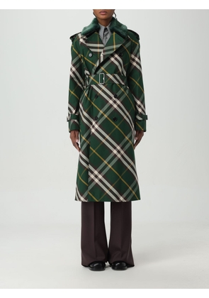 Trench Coat BURBERRY Woman colour Green