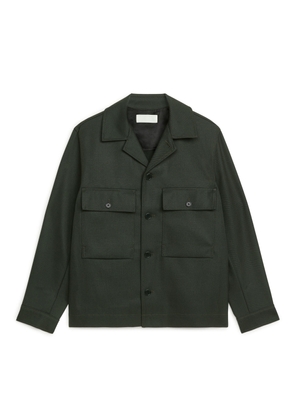 Heavy Twill Workwear Jacket - Green