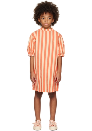Repose AMS Kids Orange Wavy Minidress