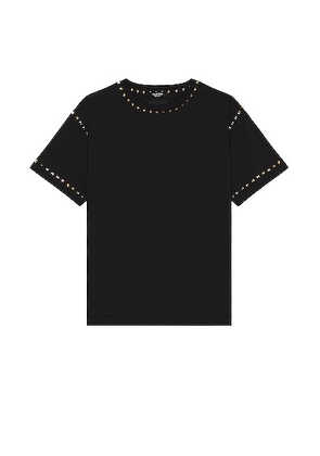 Valentino Rockstud T-shirt in Black - Black. Size L (also in M, XL/1X).