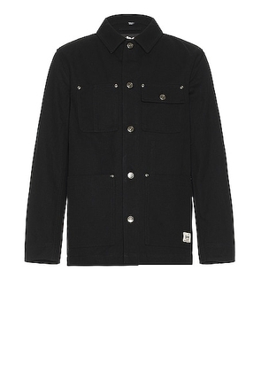 Schott Chore Jacket in Black - Black. Size L (also in M, S, XL/1X).