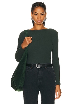 Citizens of Humanity Franchette Top in Subvert - Dark Green. Size M (also in L, S, XS).