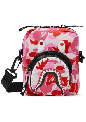 BAPE Pink Mini ABC Camo Shark Bag