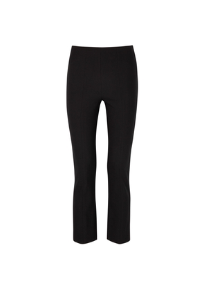 Vince Off-white Stretch-jersey Trousers - Black - XS